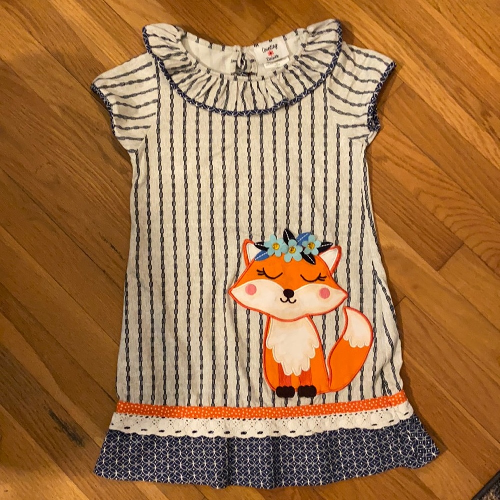 GIRLS FOX DRESS BY Counting Daisies🦊